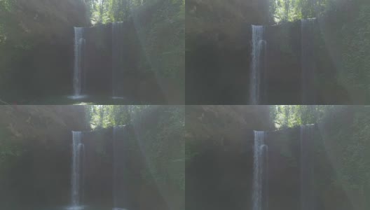 密林中的瀑布高清在线视频素材下载