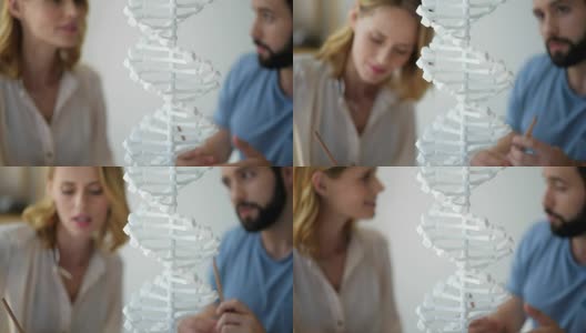对DNA模型的选择性关注高清在线视频素材下载
