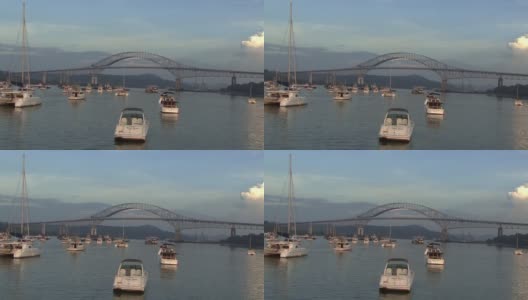 巴拿马大桥太平洋侧高清在线视频素材下载