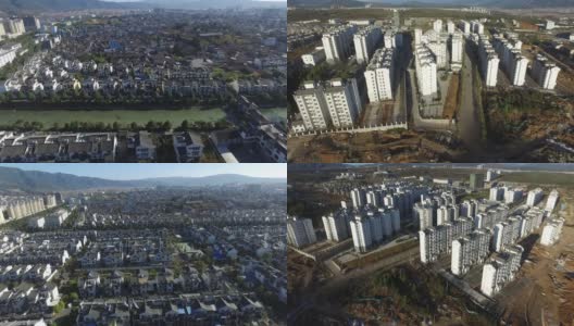 航空摄影各种房屋视频高清在线视频素材下载