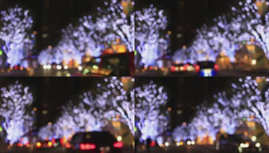 东京六本木的圣诞彩灯高清在线视频素材下载