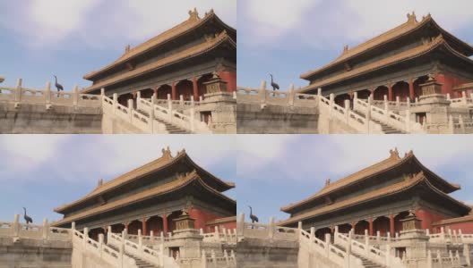 紫禁城的宫殿高清在线视频素材下载