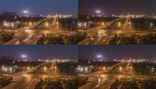 时光流逝——北京夜间交通(WS HA LR Pan)高清在线视频素材下载