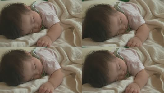 宝宝睡觉。高清在线视频素材下载