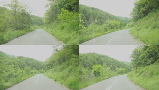 在森林中行驶高清在线视频素材下载
