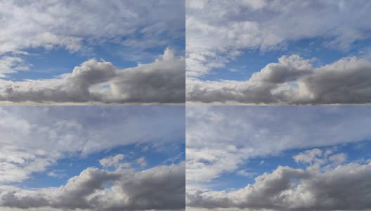 蓝天上的云景高清在线视频素材下载