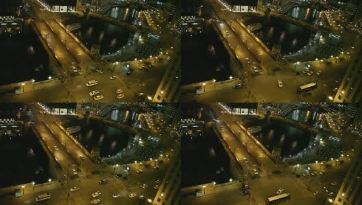 芝加哥的城市河景高清在线视频素材下载