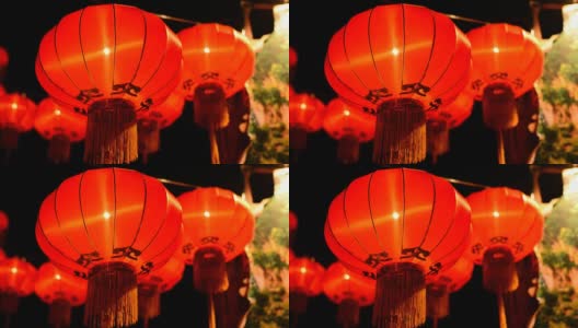 中国的灯笼，中国的新年高清在线视频素材下载
