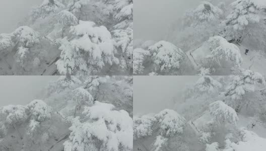 黄山雪景4k高清在线视频素材下载