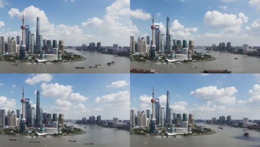 上海天际线景观/中国上海高清在线视频素材下载