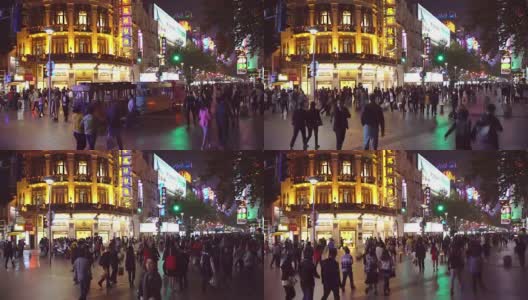 中国上海的商业街高清在线视频素材下载