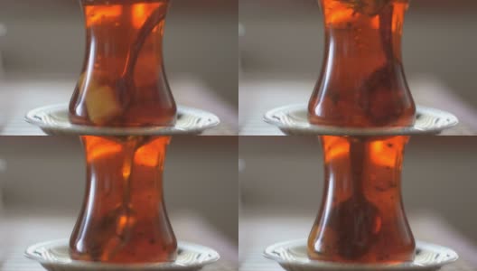 土耳其茶和方糖高清在线视频素材下载