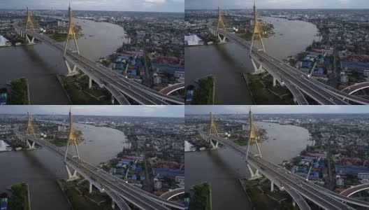 工业环路普密蓬大桥高清在线视频素材下载
