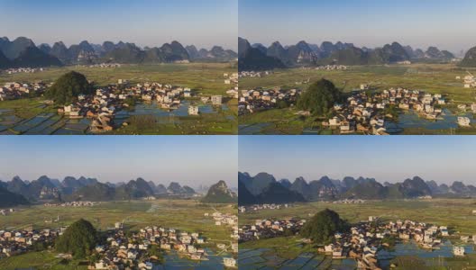 中国桂林临桂汇贤国家湿地公园高清在线视频素材下载