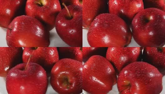 美味可口的红苹果高清在线视频素材下载