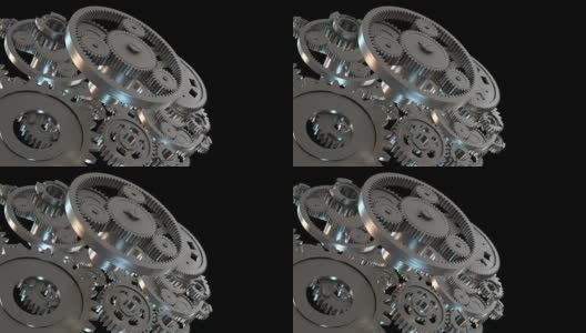齿轮-无缝循环高清在线视频素材下载