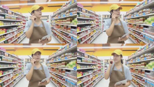 超市杂货店经理高清在线视频素材下载