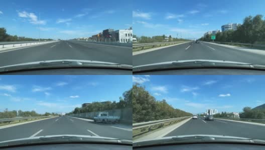 伊兹密尔çeşme高速公路座舱观看时间推移4k视频高清在线视频素材下载