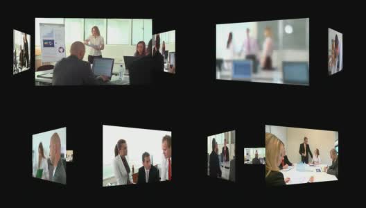 高清循环蒙太奇:商业合作高清在线视频素材下载