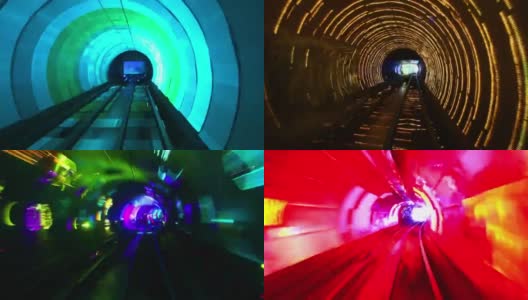上海外滩观光隧道高清在线视频素材下载
