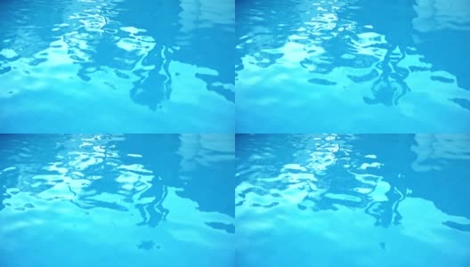 Swimming pool caustics with reflections高清在线视频素材下载