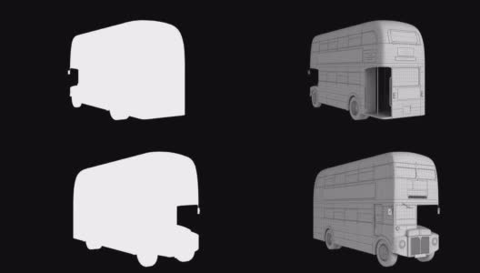 双层巴士线架旋转环路隔离与光磨高清在线视频素材下载