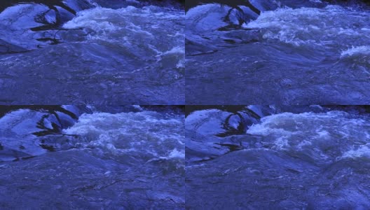 深蓝色的冷色抽象水流视频高清在线视频素材下载