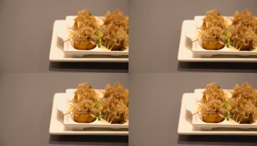 章鱼烧——日本食物高清在线视频素材下载