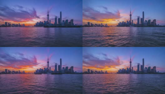 时光流逝——上海外滩日出高清在线视频素材下载