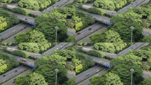 深圳市区高架交通景观高清在线视频素材下载