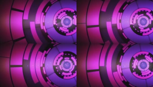 抽象紫色圆旋转运动背景高清在线视频素材下载