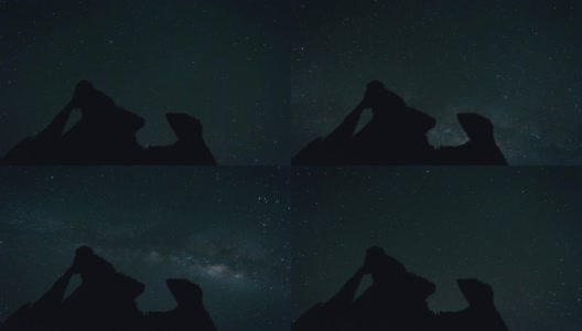 时间流逝:银河系高清在线视频素材下载
