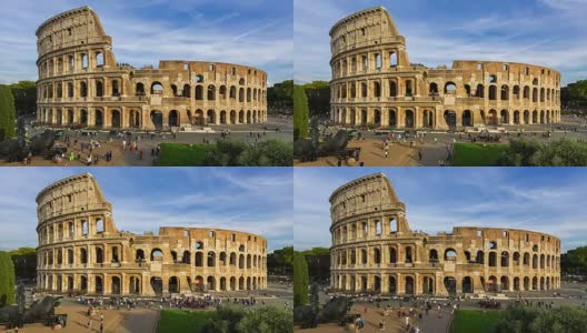 延时:意大利罗马斗兽场的美景高清在线视频素材下载