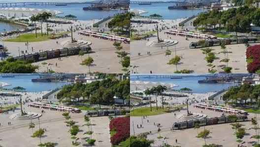 里约热内卢里约热内卢的新毛阿广场高清在线视频素材下载