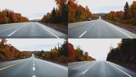在加拿大开车时带上相机高清在线视频素材下载