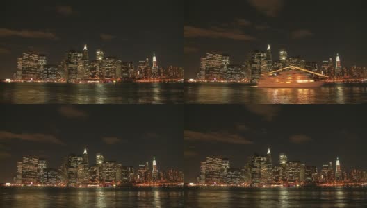 高清延时:纽约的夜晚高清在线视频素材下载