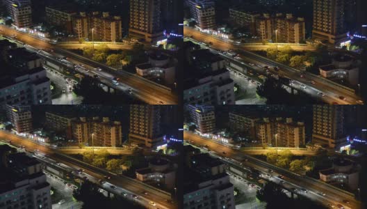 中国深圳，2014年11月10日:中国深圳高速公路上的交通状况高清在线视频素材下载