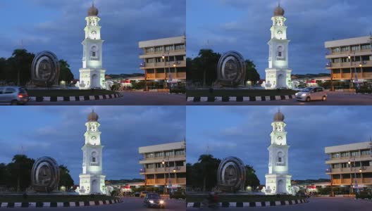 马来西亚槟城乔治敦禧钟楼高清在线视频素材下载