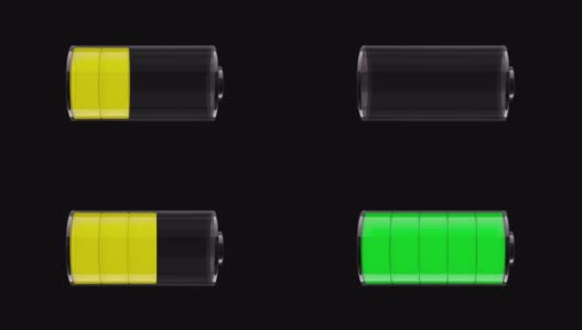 充电电池的MS 3D动画高清在线视频素材下载