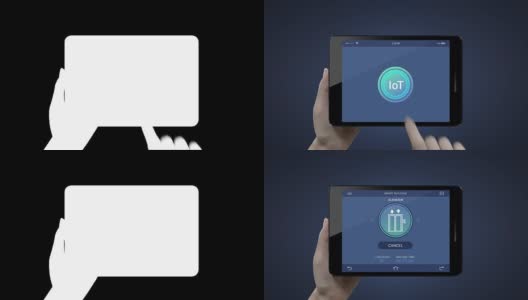 智能楼宇自动电梯控制，智能平板触摸应用。物联网建设。高清在线视频素材下载