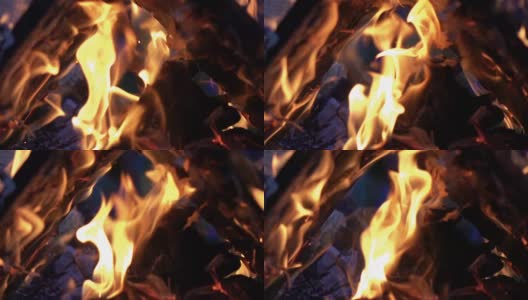 壁炉的慢动作视频高清在线视频素材下载