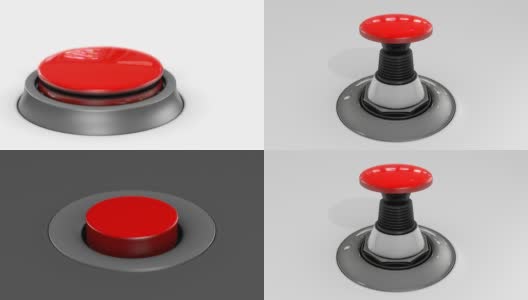 3个不同的按钮，带有声音效果高清在线视频素材下载