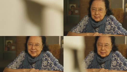 亚洲老妇人感到幸福高清在线视频素材下载