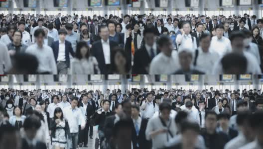 东京上班路上的人群高清在线视频素材下载