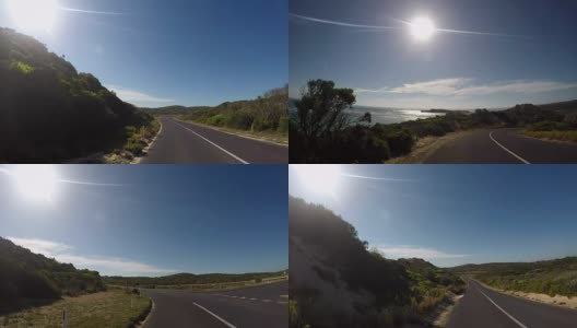 在澳大利亚海岸行驶高清在线视频素材下载