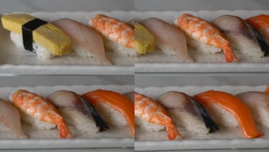 生鲜手握寿司高清在线视频素材下载