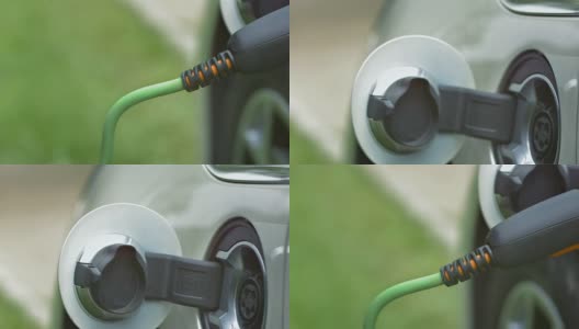 HD:拔掉汽车的充电插头高清在线视频素材下载