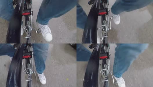 自行车的踏板高清在线视频素材下载