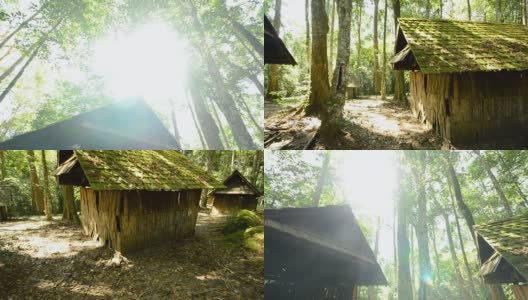 森林里的老宅高清在线视频素材下载