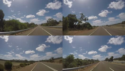POV汽车行驶在澳大利亚的风景高清在线视频素材下载